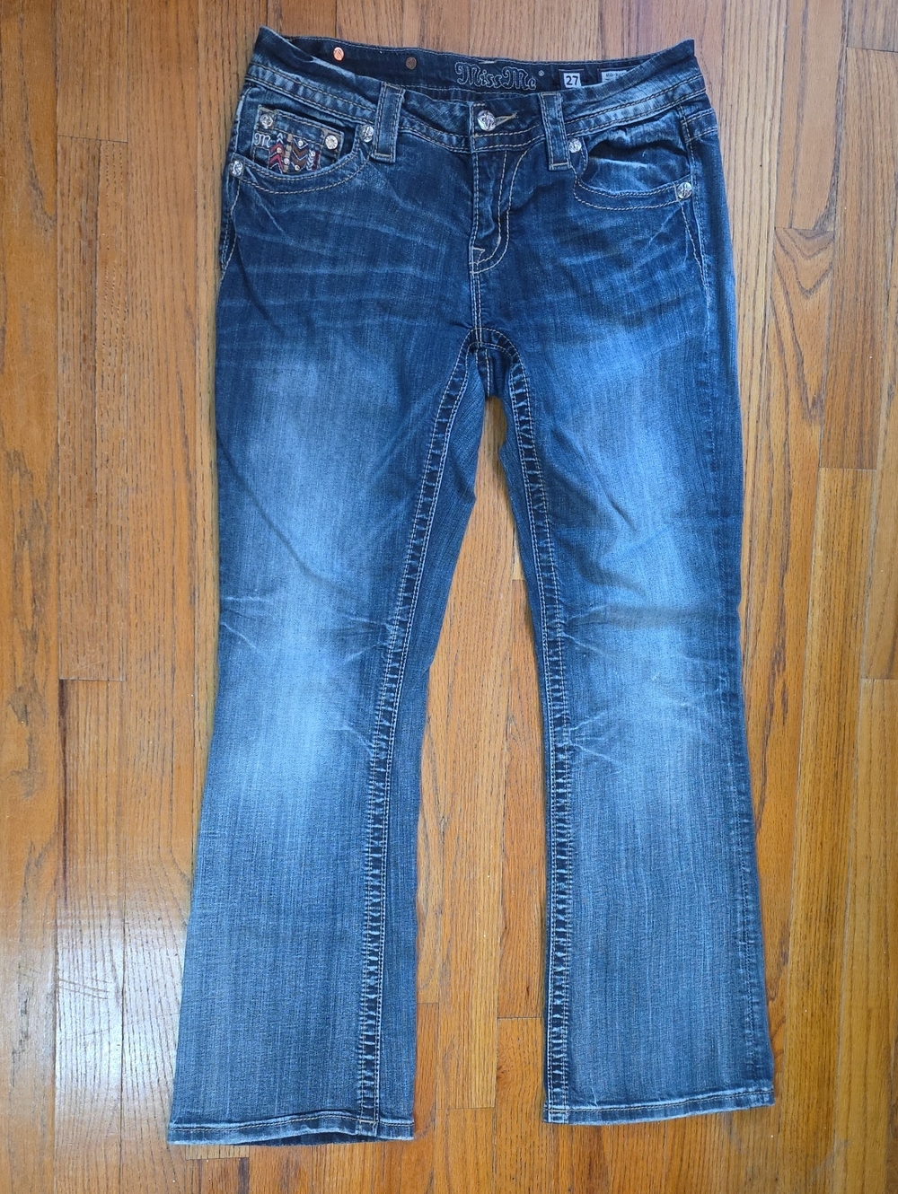 Miss Me Jeans Mid-Rise Easy Boot Size 27